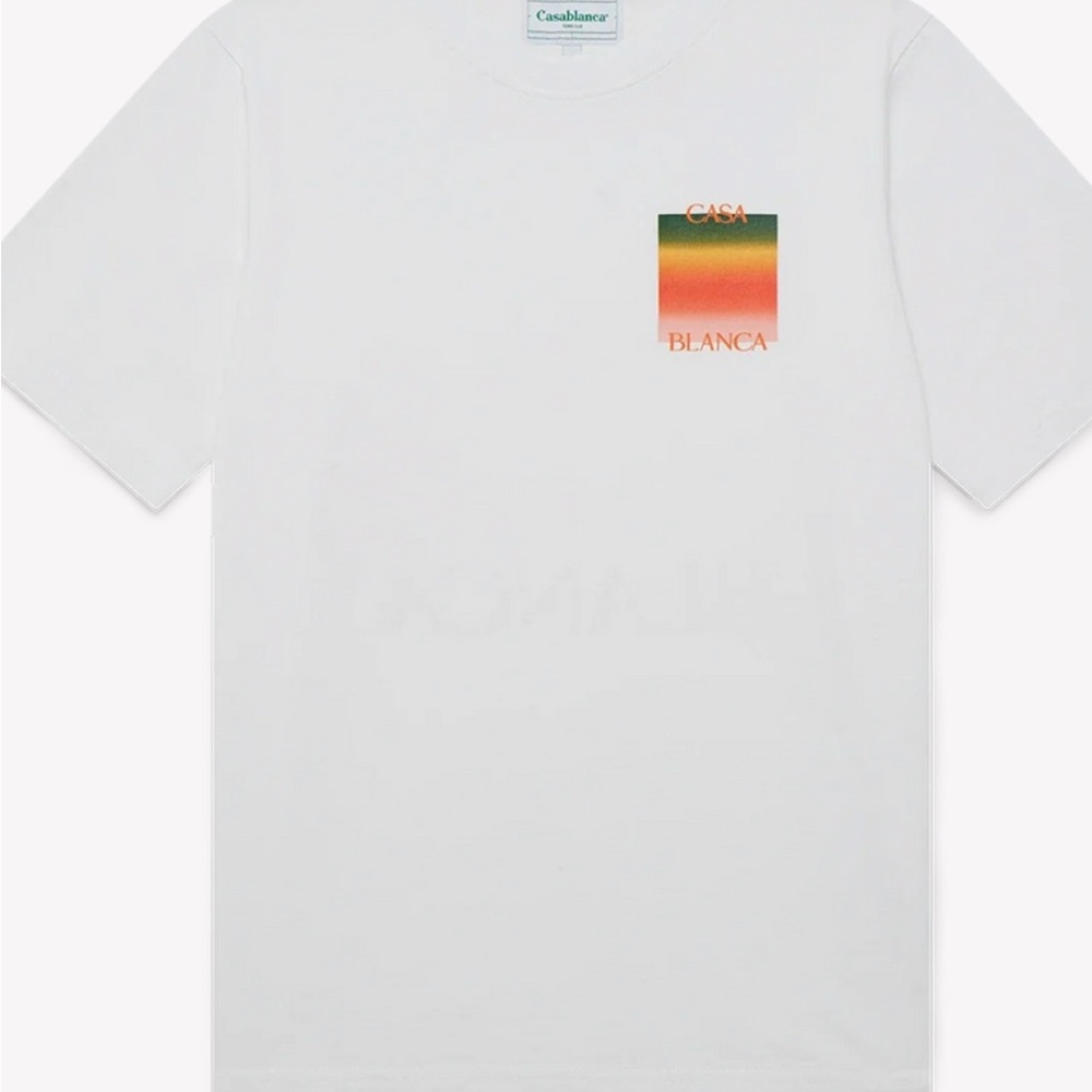 Casablanca White Graphic T-Shirt